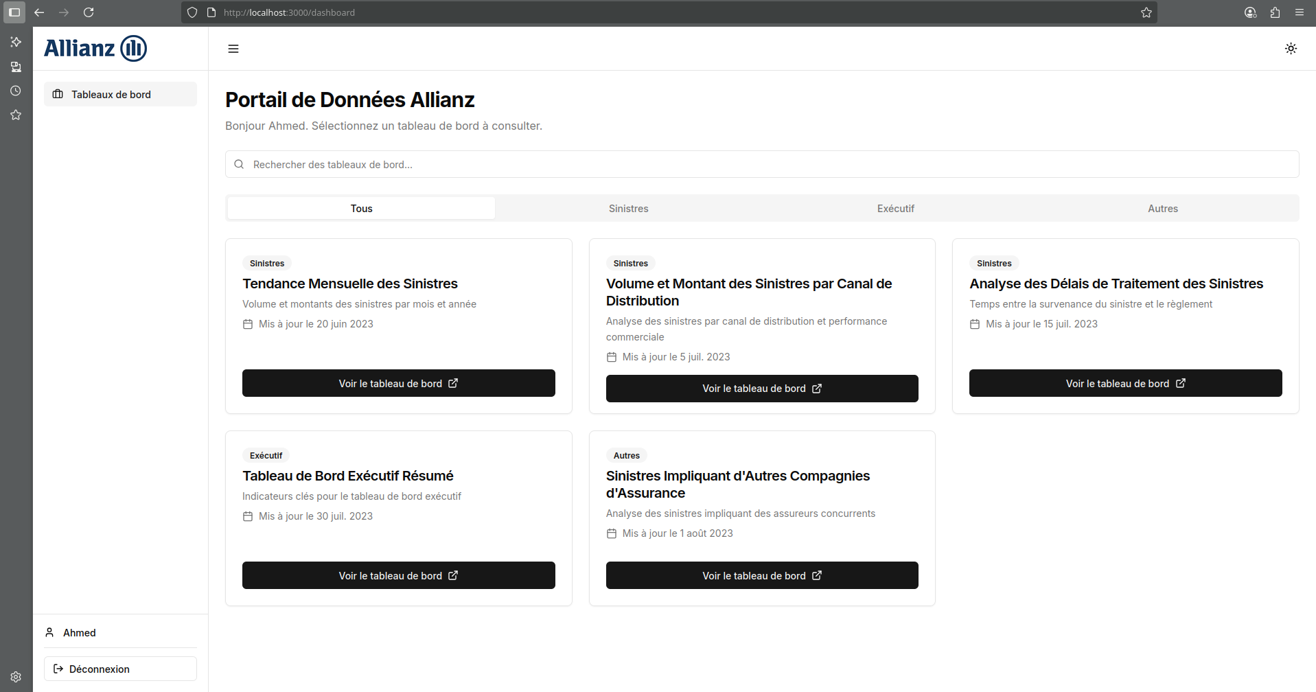 Allianz Maroc Data Portal